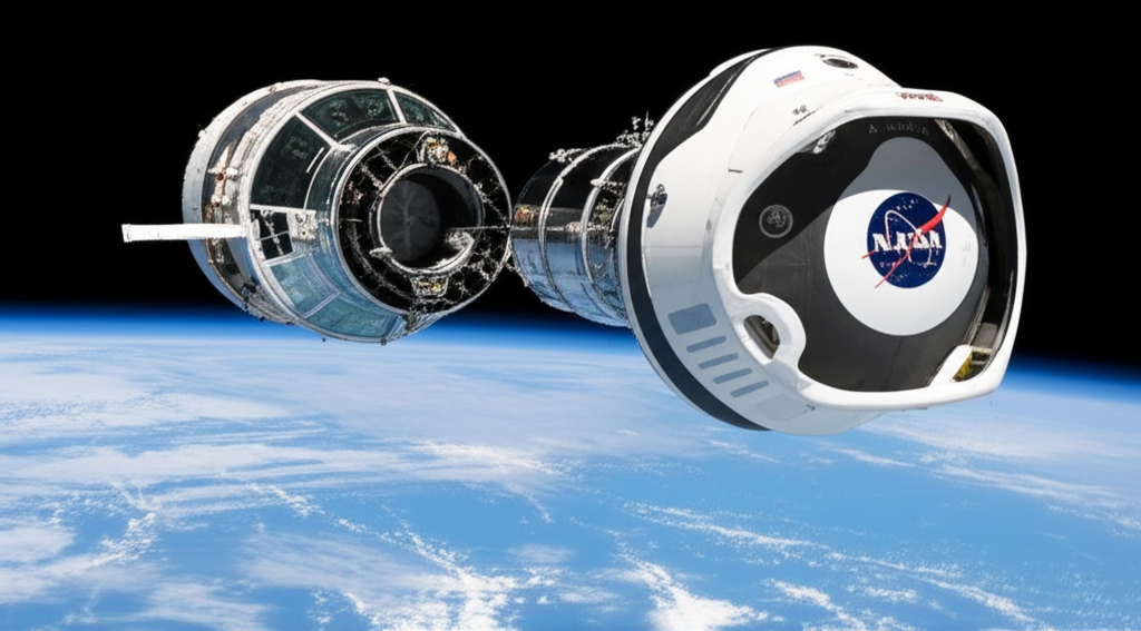 NASA SpaceX ජාත්යන්තර කාර්ය මණ්ඩලය අභ්යවකාශ මධ්යස්ථානයට