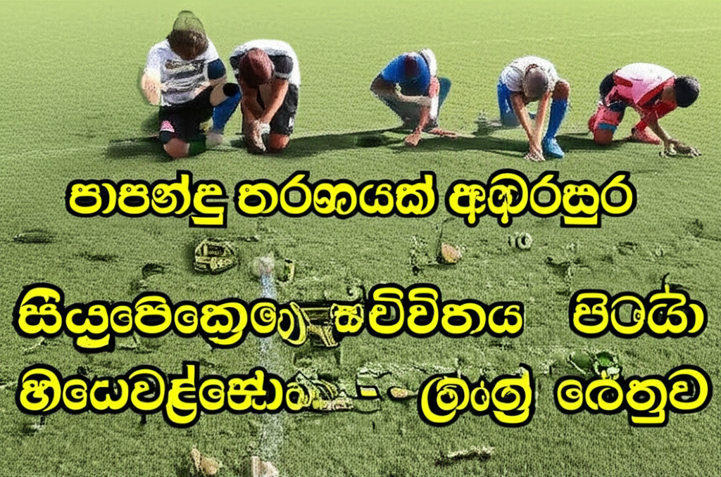 පාපන්දු තරඟයක් අතරතුර සියලු ක්රීඩකයන් පිටියේ හඬා වැළපෙයි - මෙන්න හේතුව